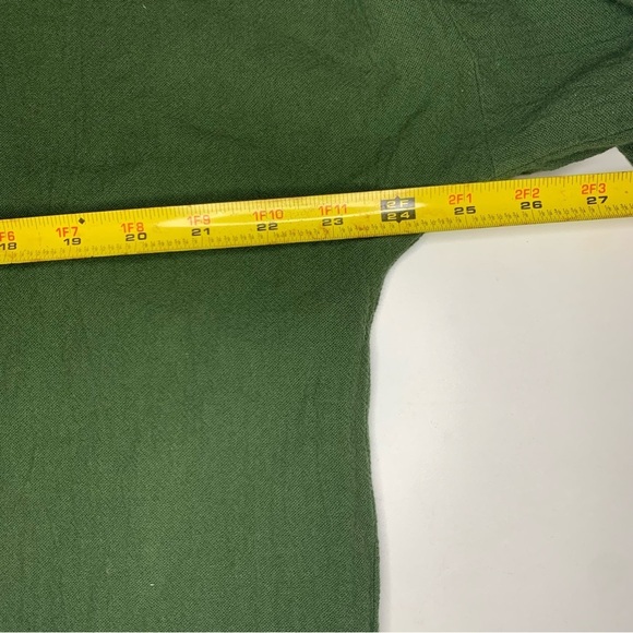 Soft Surroundings Green Dolman Sleeve 100% Cotton Cottagecore Top - Picture 5 of 9